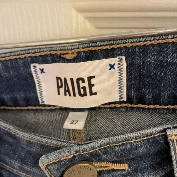 Paige Verdugo Embellished Jeweled Rhinestone Mid Rise Skinny Jean 27 - Picture 6 of 10